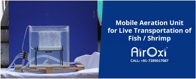 Mobile Aeration Unit for Live Transportation of Fish-Shrimp-AirOxi Tube